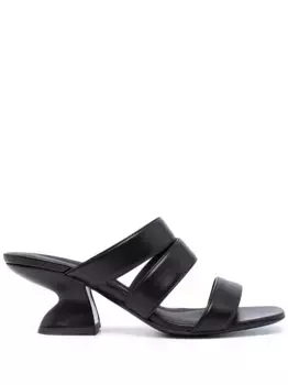 Мюли Steffie 60 на массивном каблуке Ferragamo, черный