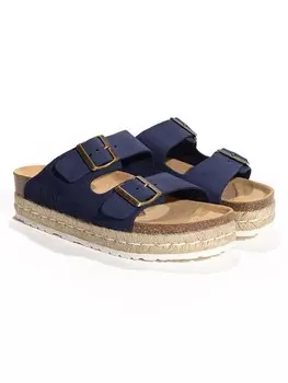 Мюли Sunbay Leder Orange, темно-синий