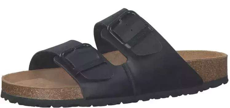 Мюли Tamaris, летние туфли, тапочки с мягкой стелькой, черный