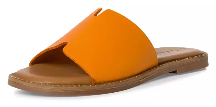 Мюли Tamaris, летние туфли, тапочки с широкой повязкой, цвет Orange