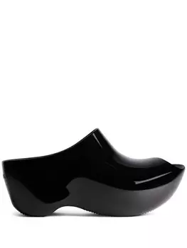 Мюли Technoslide 90 на платформе Balenciaga, черный