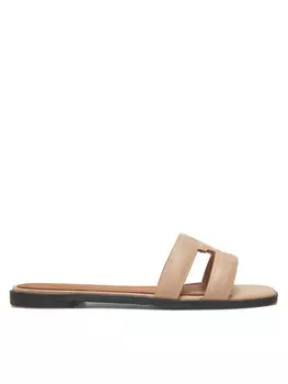 Мюли Th Logo Strap Mule FW0FW08671 Tommy Hilfiger, бежевый