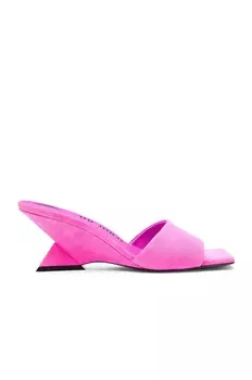 Мюли The Attico Cheope 60, цвет Fluo Pink