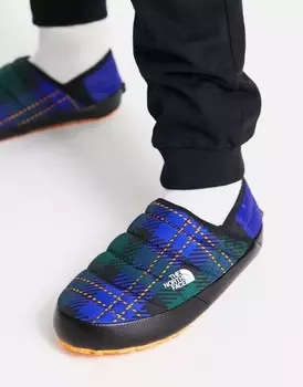 Мюли The North Face Thermoball Traction в клетку с принтом «синий ляпис»