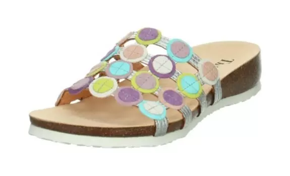 Мюли THINK! Mules, серебряный