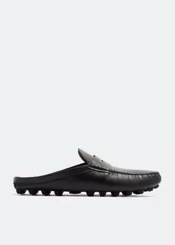 Мюли TOD'S Gommino bubble leather mules, черный
