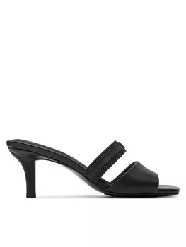 Мюли Tommy Hilfiger Sporty Leather Mule FW0FW07640, черный