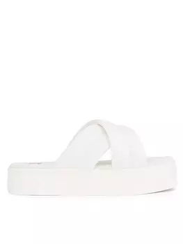 Мюли Tommy Jeans Tjw Lettering Flatform Sandal EN0EN02465, экрю