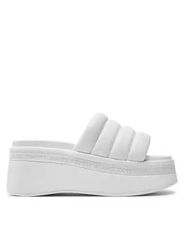 Мюли Tommy Jeans Tjw Wedge Sandal EN0EN02455, экрю