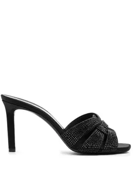 Мюли Tribute 85 на шпильке Saint Laurent, черный