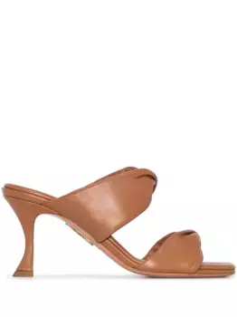 Мюли Twist 75 Aquazzura, коричневый