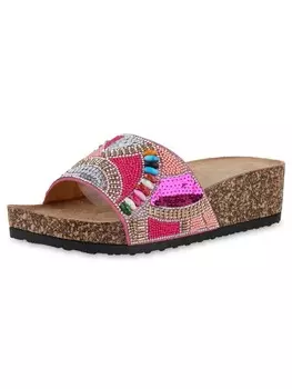 Мюли VAN HILL Adelaide, фуксия