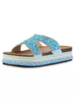 Мюли VAN HILL, бирюзовый