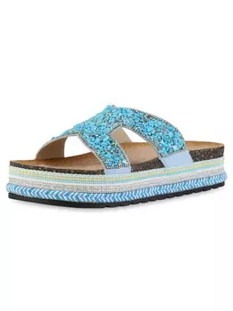 Мюли Van Hill Isla, бирюзовый