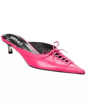 Мюли Versace Pin-Point из кожи, розовый