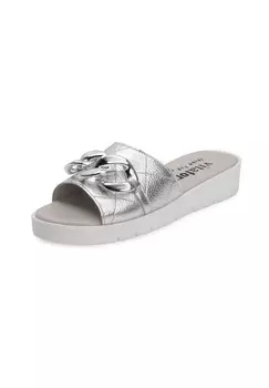 Мюли VITAFORM Hirschleder, серебряный