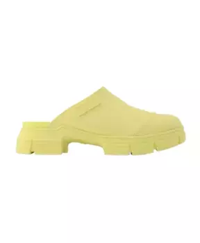 Мюли в стиле ретро на толстой подошве Ganni, желтый