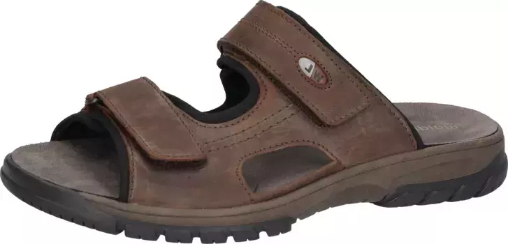 Мюли Waldlufer "Harald", летняя обувь, тапочки, обувь на липучке, ширина H (= очень широкая), коричневый