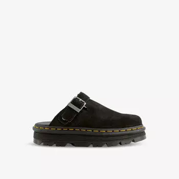 Мюли замшевые Dr.Martens Zebzag, черный