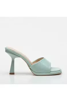 Мюли - Зеленый - Туфли на шпильке Hoti