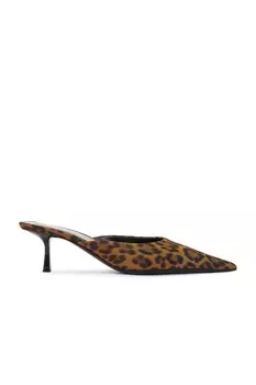 Мюли женские Barbara Mule Saint Laurent, цвет Manto Naturale