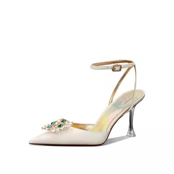 Мюли женские, кремовый Miss Left