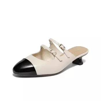 Мюли женские с закрытым носком женские Abcylm, серебряный