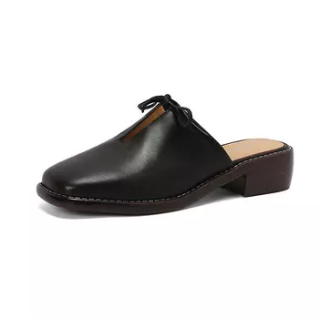 Мюли женские с закрытым носком женские Aiqinisha, коричневый