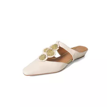 Мюли женские с закрытым носком женские Aiqinisha, темно-коричневый