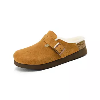 Мюли женские с закрытым носком женские Aiqinisha, цвет Chestnut Brown