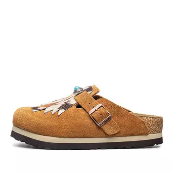 Мюли женские с закрытым носком женские Au&Mu, цвет Chestnut