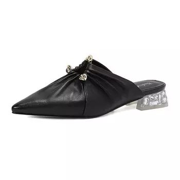 Мюли женские с закрытым носком женские Balletcat, черный