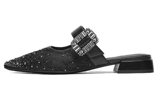 Мюли женские с закрытым носком женские Basto, цвет Light Apricot