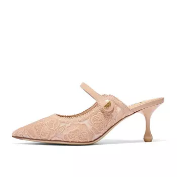 Мюли женские с закрытым носком женские Belle, бежевый