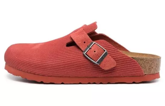 Мюли женские с закрытым носком женские Birkenstock, цвет Pink/Brown