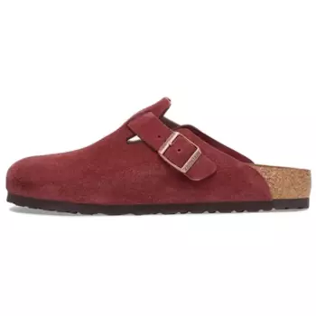 Мюли женские с закрытым носком женские Birkenstock, цвет Burgundy