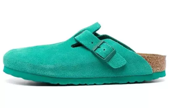 Мюли женские с закрытым носком женские Birkenstock, цвет Grass Green
