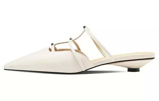 Мюли женские с закрытым носком женские Bosssunwen, белый