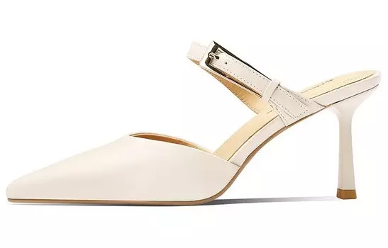 Мюли женские с закрытым носком женские Bosssunwen, белый