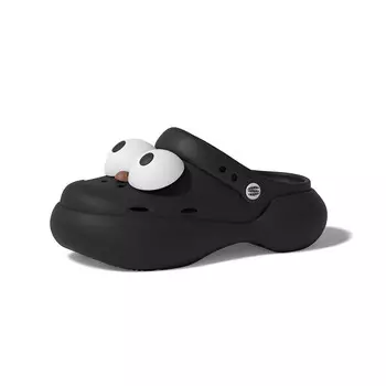 Мюли женские с закрытым носком женские Chikoku, цвет Small titanium black