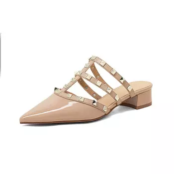 Мюли женские с закрытым носком женские Comely, цвет Pink/apricot