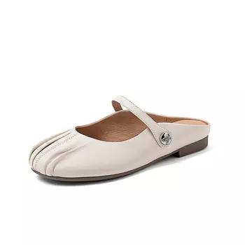 Мюли женские с закрытым носком женские Comely, коричневый