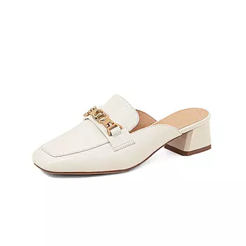 Мюли женские с закрытым носком женские Comely, цвет Apricot