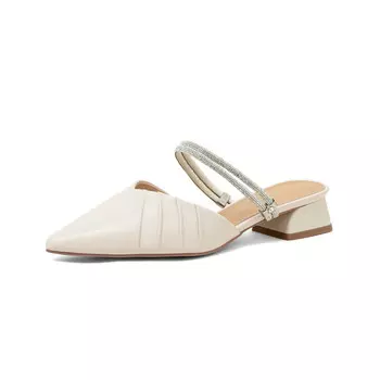 Мюли женские с закрытым носком женские Comely, серебряный