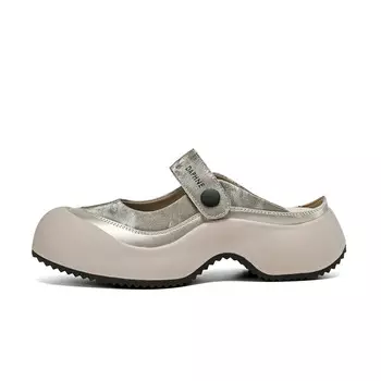 Мюли женские с закрытым носком женские Daphne, серебряный