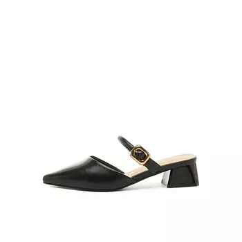 Мюли женские с закрытым носком женские Daphne, черный