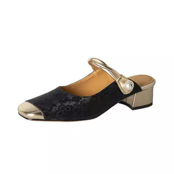 Мюли женские с закрытым носком женские Echo&Yolo, черный