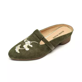 Мюли женские с закрытым носком женские Echo&Yolo, черный