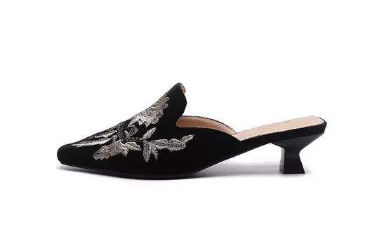 Мюли женские с закрытым носком женские Firs, черный