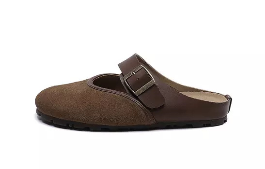 Мюли женские с закрытым носком женские Firs, коричневый